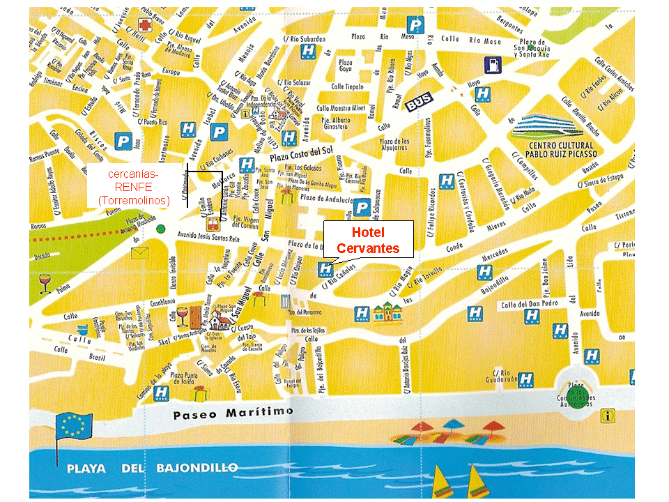 Mapa Guia De Torremolinos