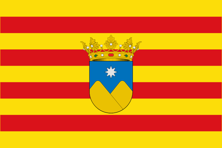 Bandera de La Vall d'Alcalà
