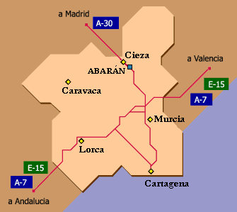 Imagen de Abarán mapa 30550 2 