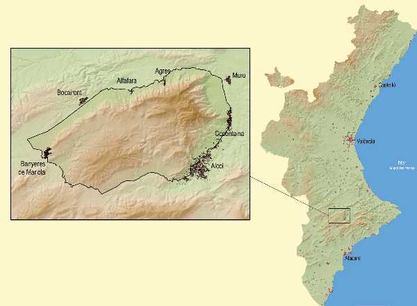 Imagen de Agres mapa 03837 2 