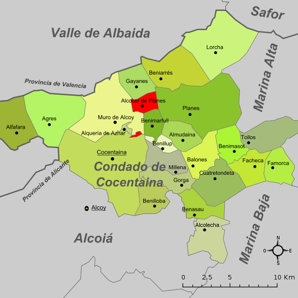Imagen de Alcocer de Planes mapa 03841 6 