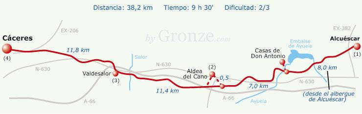 Imagen de Alcuéscar mapa 10160 4 