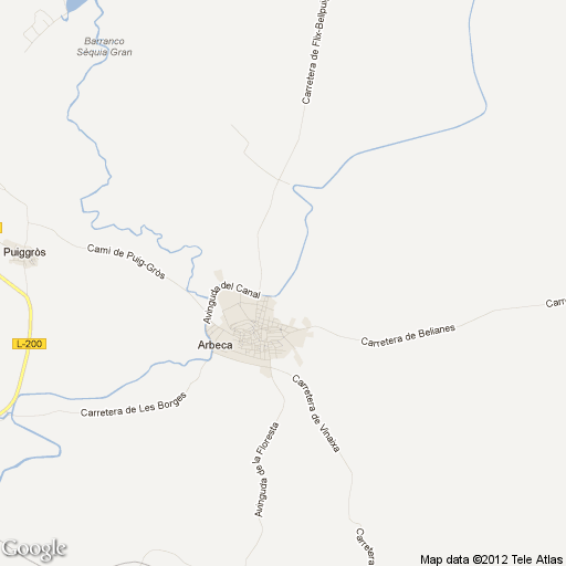 Imagen de Arbeca mapa 25140 1 