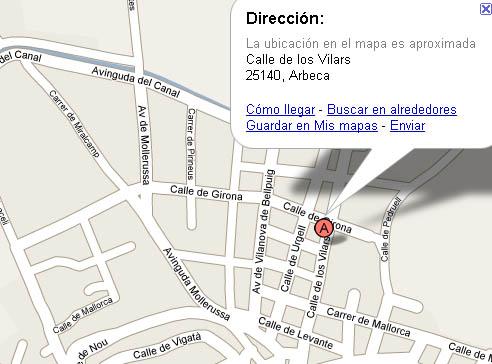 Imagen de Arbeca mapa 25140 5 