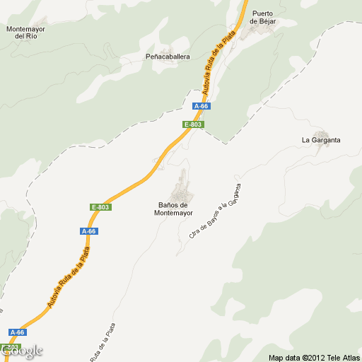 Imagen de Baños de Montemayor mapa 10750 2 