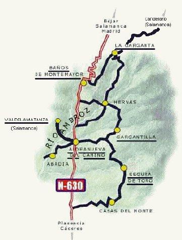 Imagen de Baños de Montemayor mapa 10750 5 