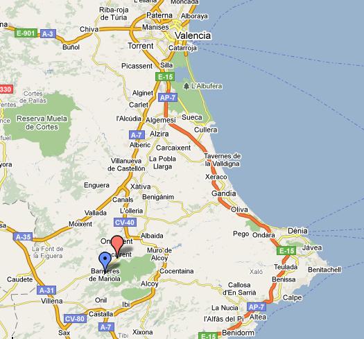 Imagen de Banyeres de Mariola mapa 03450 2 