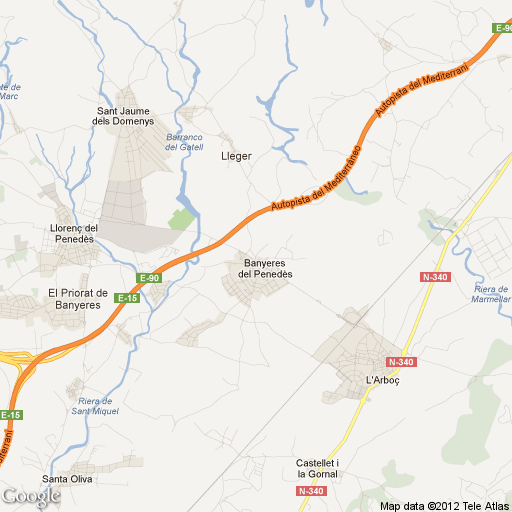 Imagen de Banyeres del Penedès mapa 43711 1 