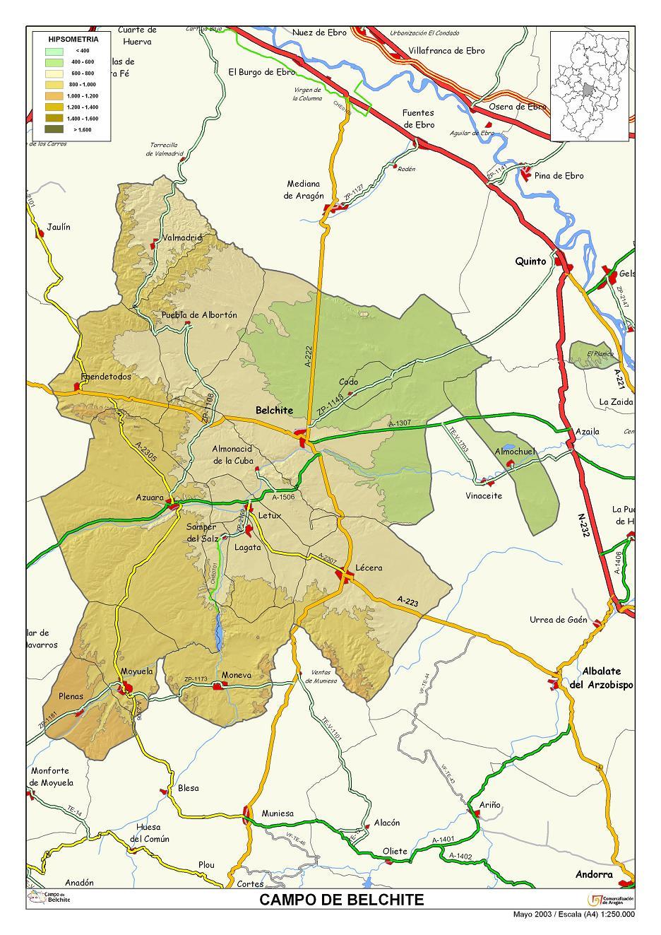 Imagen de Belchite mapa 50130 1 