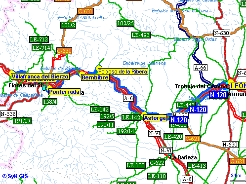 Imagen de Bembibre mapa 24300 3 