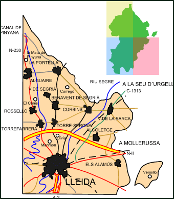 Imagen de Benavent de Segrià mapa 25132 2 