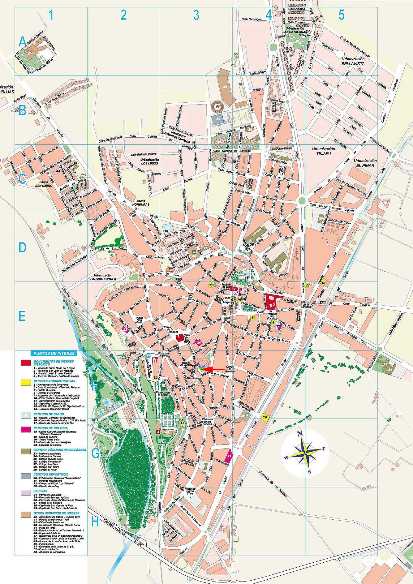 Imagen de Benavente mapa 49600 2 