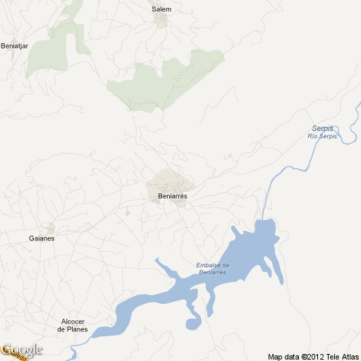 Imagen de Beniarrés mapa 03850 1 
