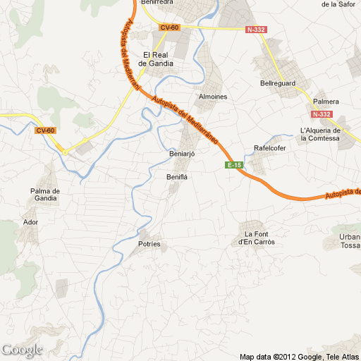 Imagen de Beniflá mapa 46722 1 