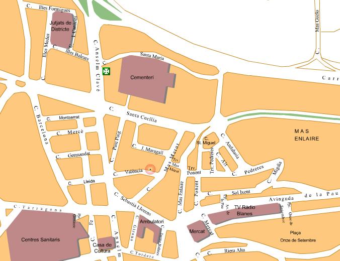 Imagen de Blanes mapa 17300 3 