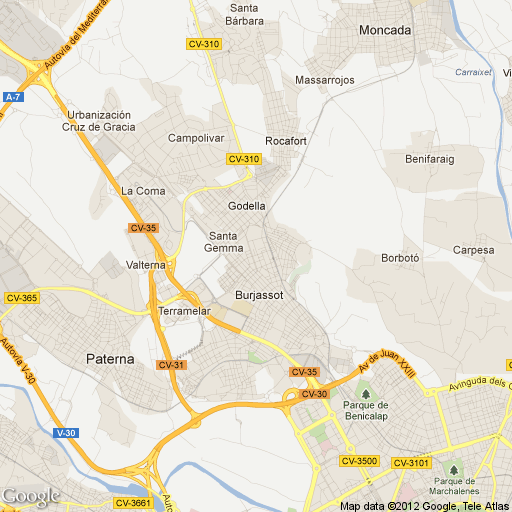 Imagen de Burjassot mapa 46100 3 