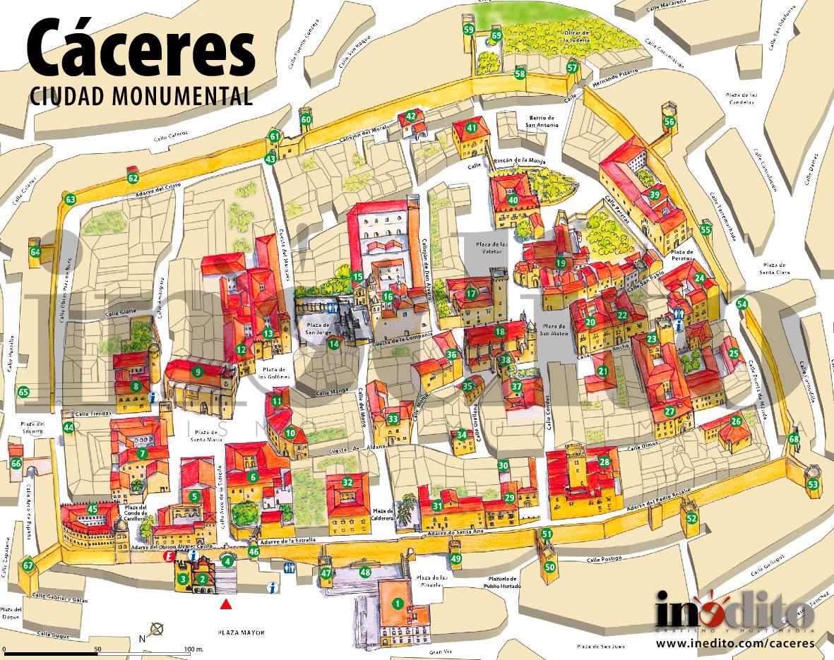 Imagen de Cáceres mapa 10003 4 