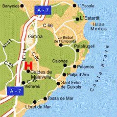 Imagen de Caldes de Malavella mapa 17455 2 