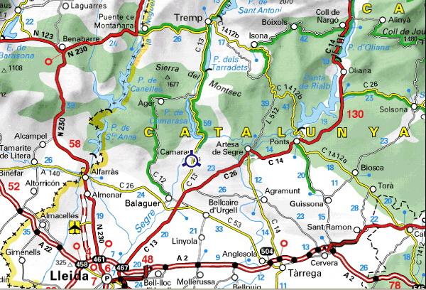 Imagen de Camarasa mapa 25613 4 