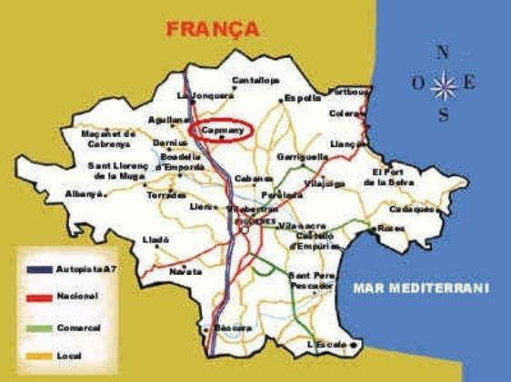 Imagen de Capmany mapa 17750 1 