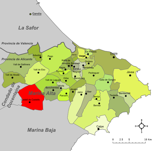 Imagen de Castell de Castells mapa 03793 1 