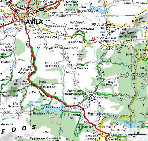 Imagen de Cebreros mapa 05260 5 