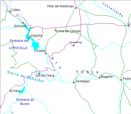 Imagen de Chulilla mapa 46167 5 