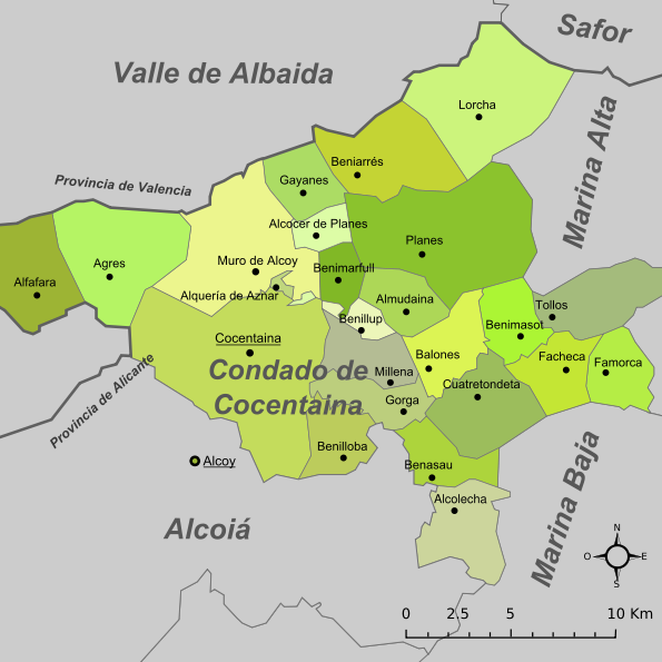 Imagen de Cocentaina mapa 03820 2 
