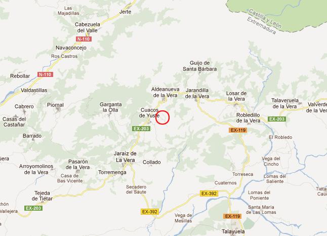 Imagen de Cuacos de Yuste mapa 10430 3 