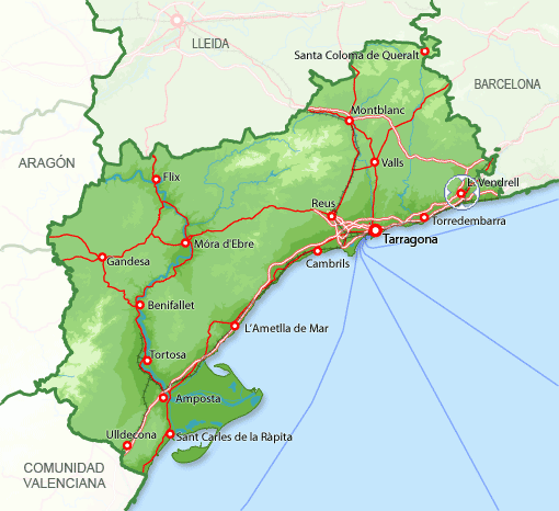 Imagen de El Vendrell mapa 43700 2 