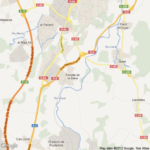 Imagen de Fornells de la Selva mapa 17458 1 