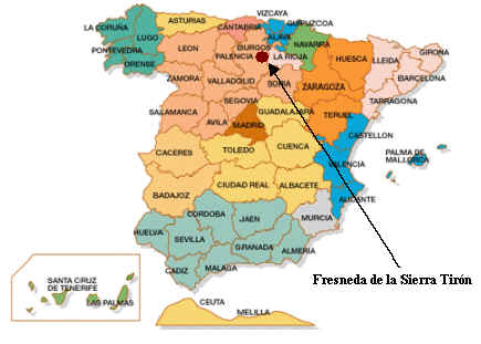 Imagen de Fresneda de la Sierra Tirón mapa 09267 3 