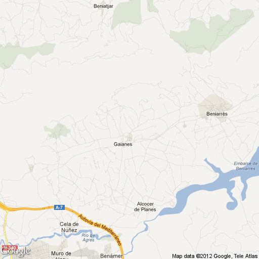Imagen de Gaianes mapa 03840 1 