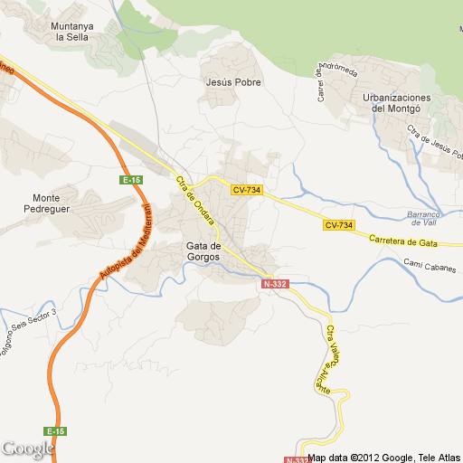 Imagen de Gata de Gorgos mapa 03740 1 