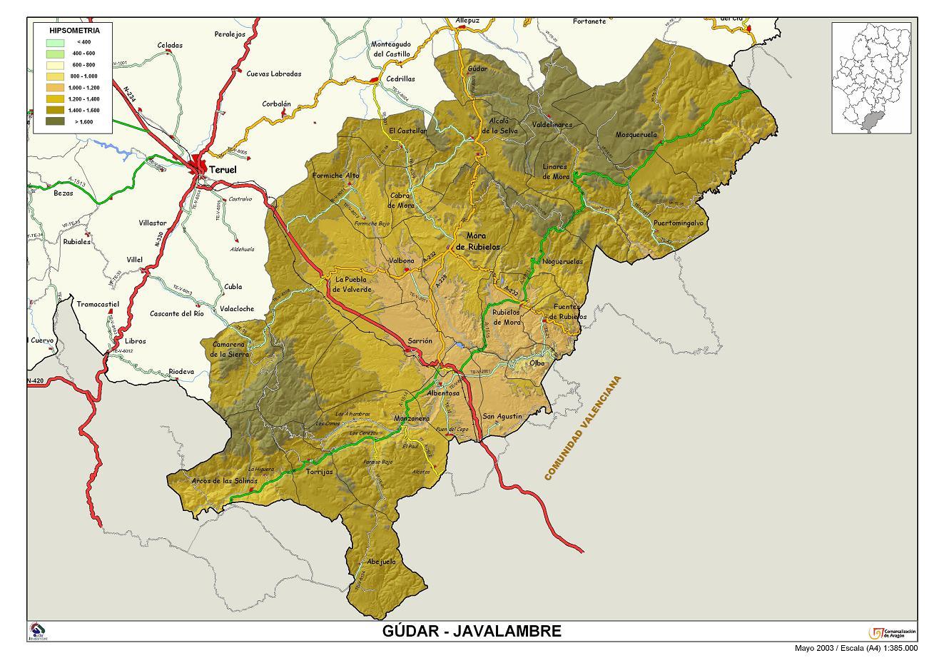 Imagen de Gúdar mapa 44433 3 