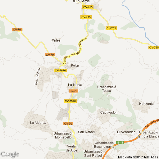 Imagen de La Nucia mapa 03530 6 