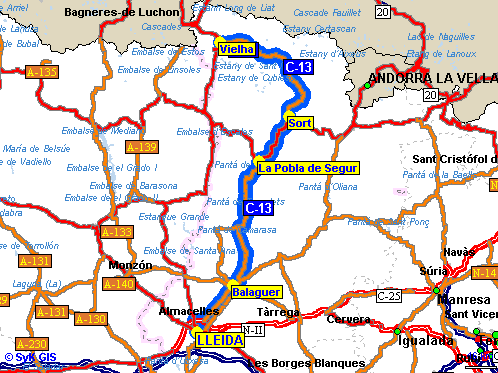 Imagen de La Pobla de Segur mapa 25500 5 