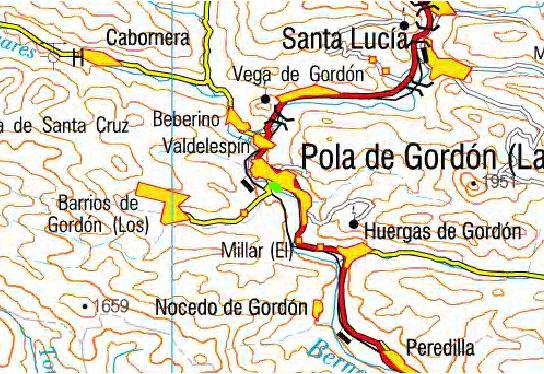 Imagen de La Pola de Gordón mapa 24600 2 