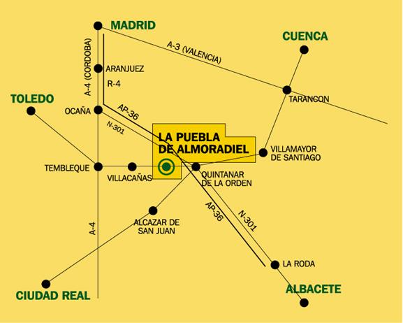 Imagen de La Puebla de Almoradiel mapa 45840 2 