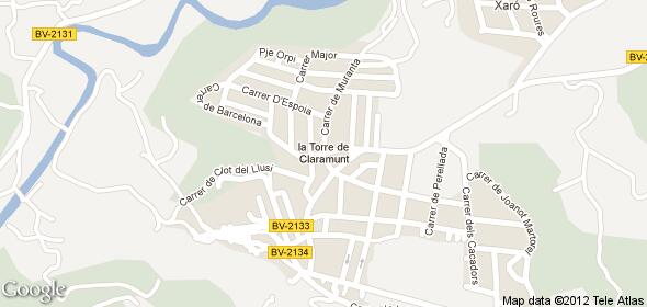 Imagen de la Torre de Claramunt mapa 08789 2 