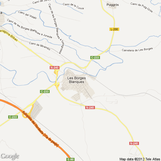 Imagen de Les Borges Blanques mapa 25400 1 