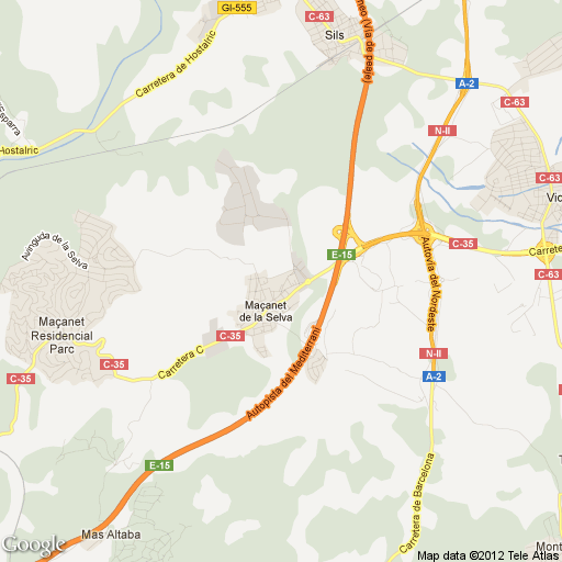 Imagen de Maçanet de la Selva mapa 17412 1 