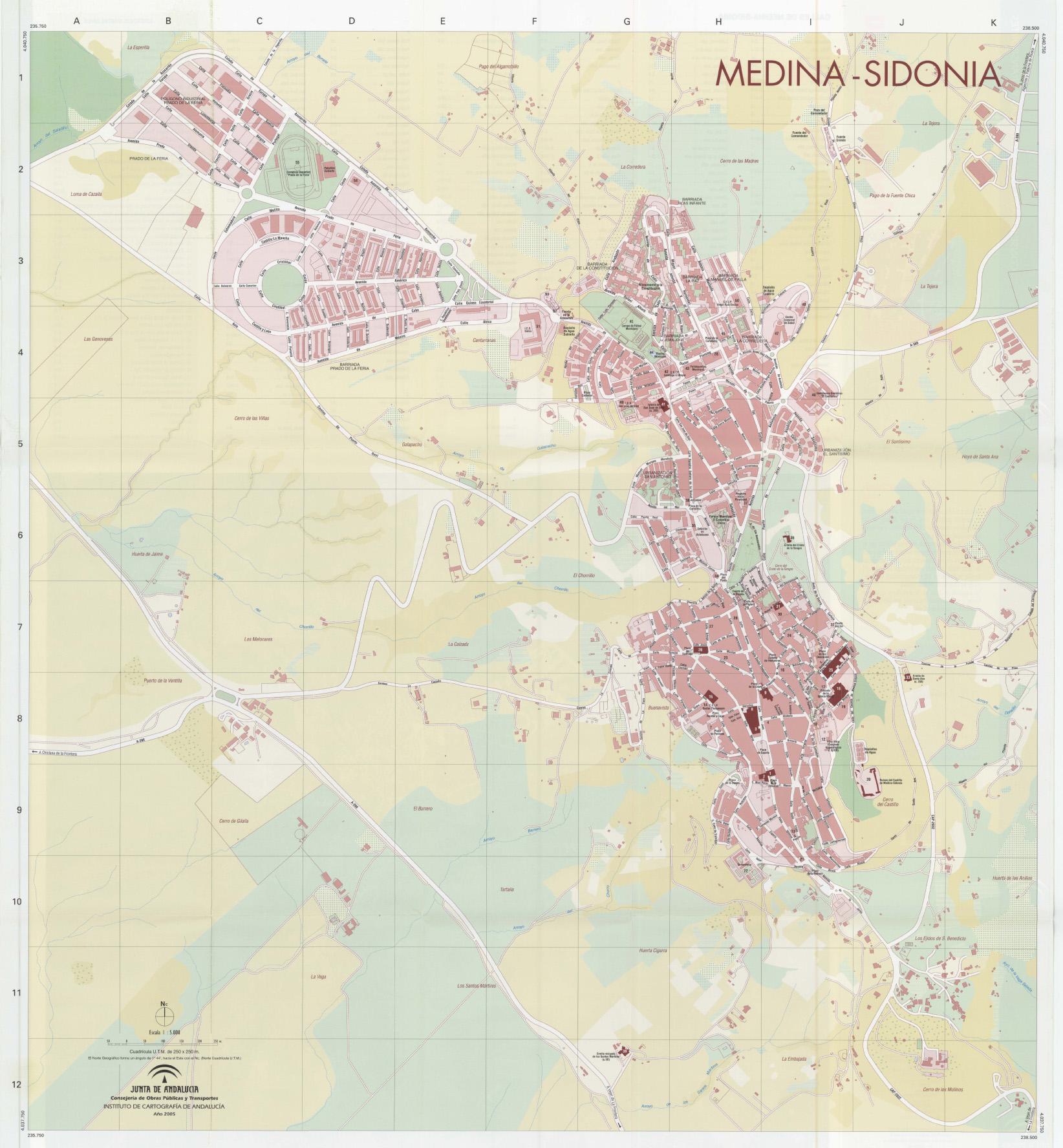 Imagen de Medina-Sidonia mapa 11170 1 