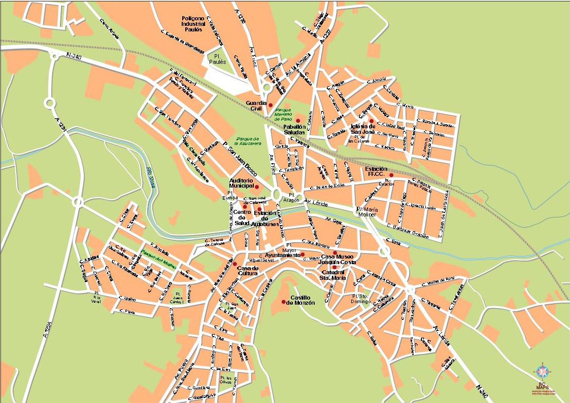 Imagen de Monzón mapa 22400 1 