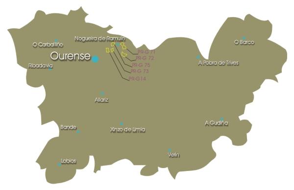 Imagen de Nogueira de Ramuín mapa 32160 2 