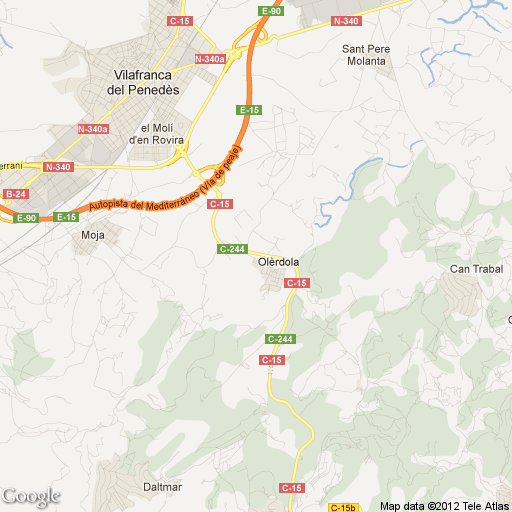 Imagen de Olèrdola mapa 08734 1 