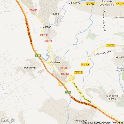 Imagen de Ondara mapa 03760 1 