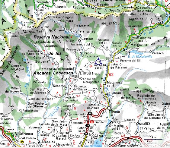 Imagen de Páramo del Sil mapa 24470 1 