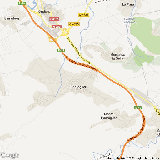 Imagen de Pedreguer mapa 03750 1 