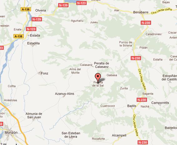 Imagen de Peralta de Calasanz mapa 22513 5 